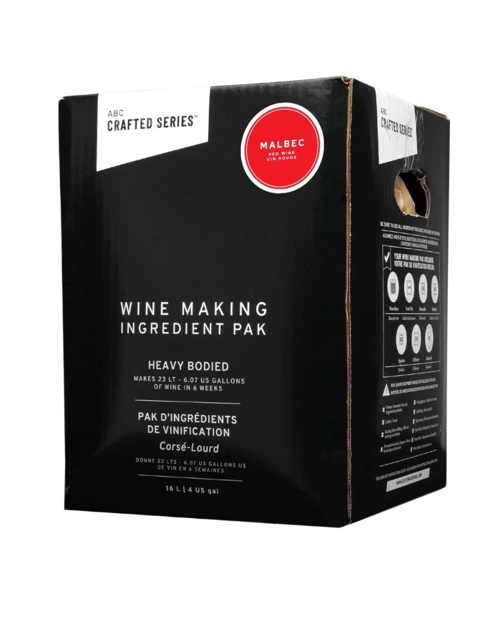 ABC Malbec Wine Kit - Heavy Bodied 13.5% 16 Litres Juice 3 ABC Malbec Wine Kit - Heavy Bodied 13.5% 16 Litres Juice