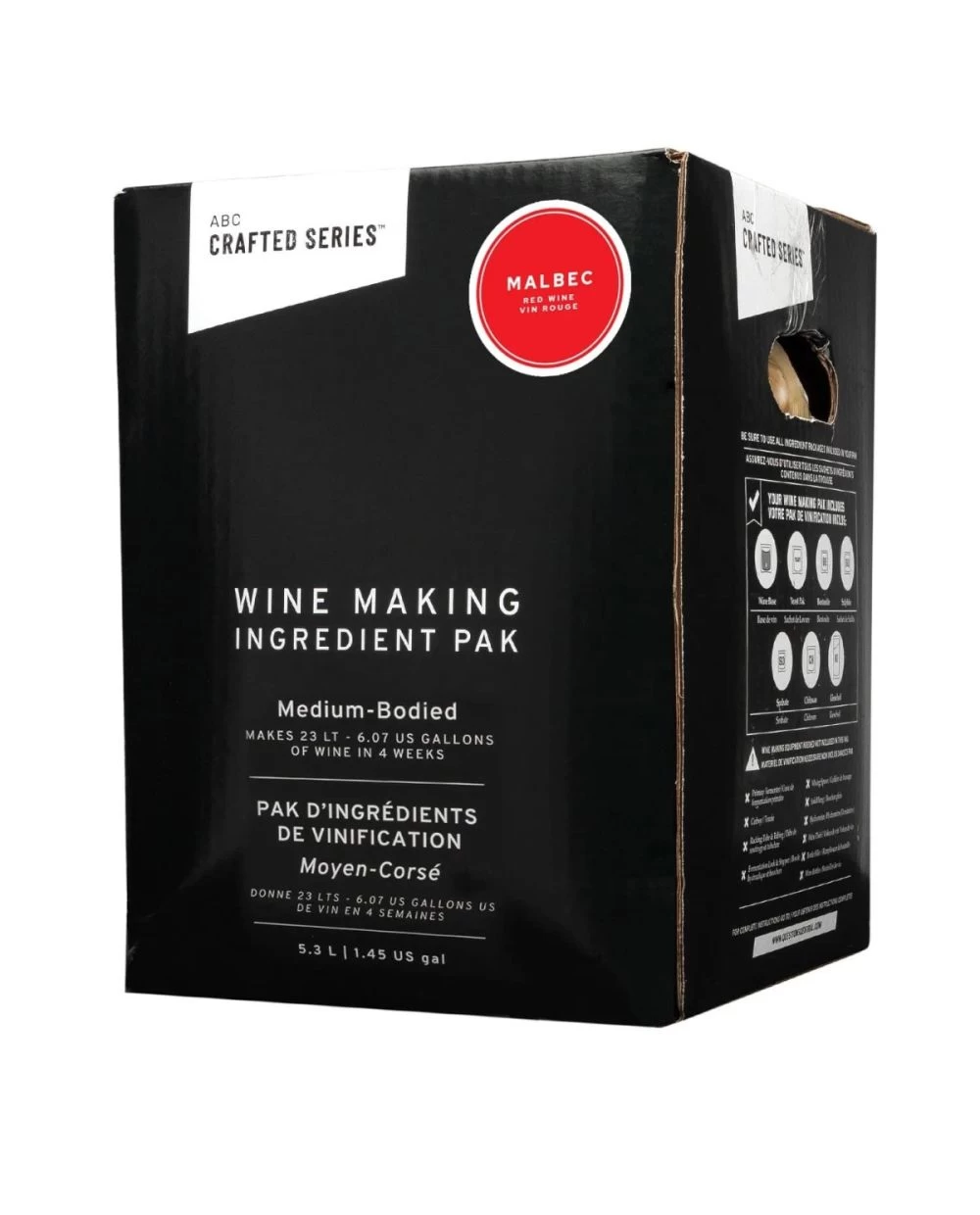 ABC Malbec Wine Kit - Medium Bodied11.5% 5.2 Litres Juice 3 ABC Malbec Wine Kit - Medium Bodied11.5% 5.2 Litres Juice