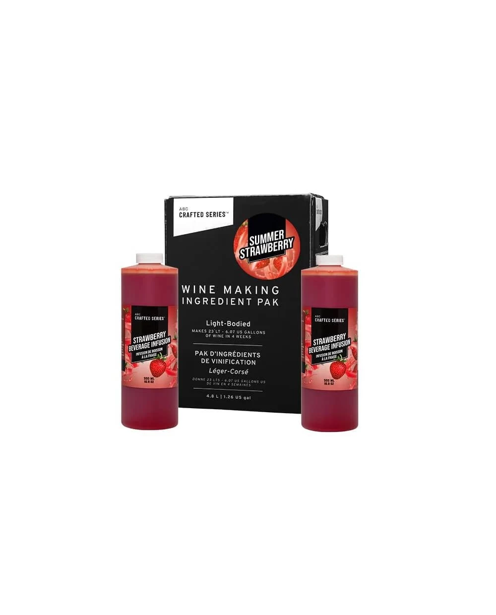 ABC Summer Strawberry Blush Wine Kit - 30 Bottle 3 ABC Summer Strawberry Blush Wine Kit - 30 Bottle