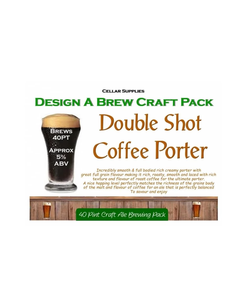 Double Shot Coffee Porter Beer Kit 3 Double Shot Coffee Porter Beer Kit