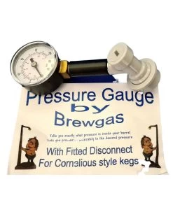 Cornelius Pressure Gauge With Disconnect