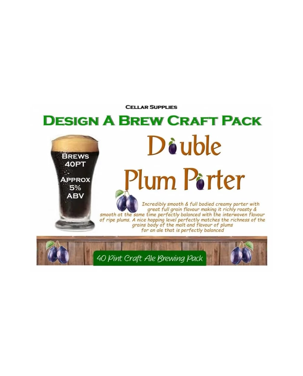 Double Plum Porter Beer Kit 3 Double Plum Porter Beer Kit