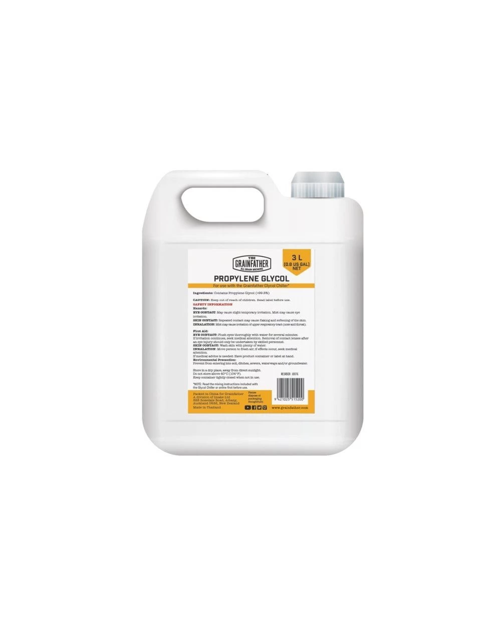 Grainfather Propylene Glycol 3 Litres 3 Grainfather Propylene Glycol 3 Litres