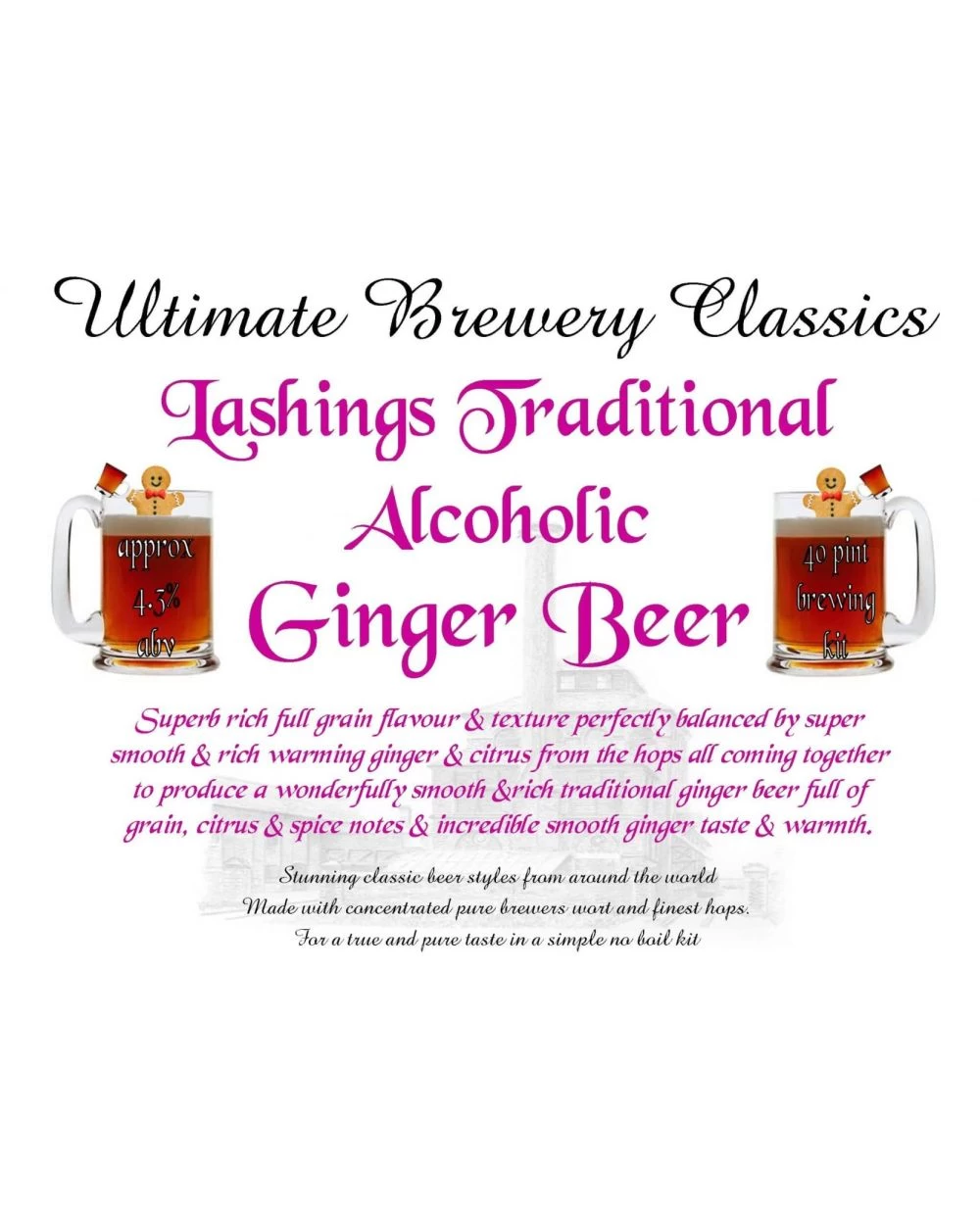 Ultimate Brewery Classic Ginger Beer Home Brew Kit 3 Ultimate Brewery Classic Ginger Beer Home Brew Kit