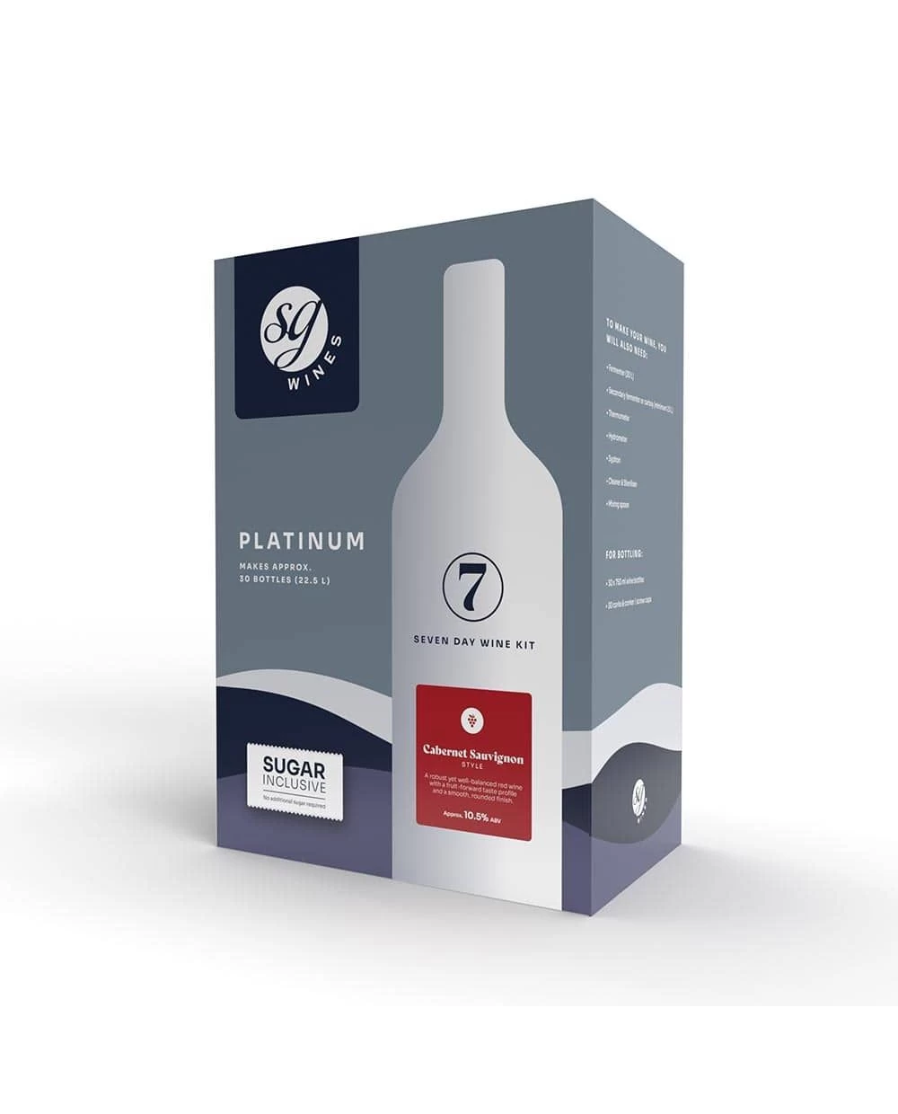 SG Wines Platinum Cabernet Sauvignon Wine Kit - Solomon Grundy 3 SG Wines Platinum Cabernet Sauvignon Wine Kit - Solomon Grundy