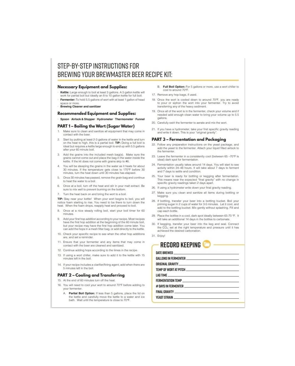 Stratasphere Hazy Double IPA - Brewmaster Extract Beer Brewing Kit - Image 3