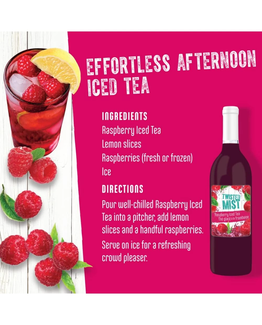 Winexpert Twisted Mist™ Raspberry Iced Tea Wine Kit 5 Winexpert Twisted Mist™ Raspberry Iced Tea Wine Kit - Image 3