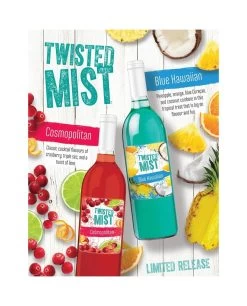 Winexpert Twisted Mist™ Blue Hawaiian Cocktail Wine Kit -Liquor Discount Store twisted mist blue hawaiian cosmopolitan
