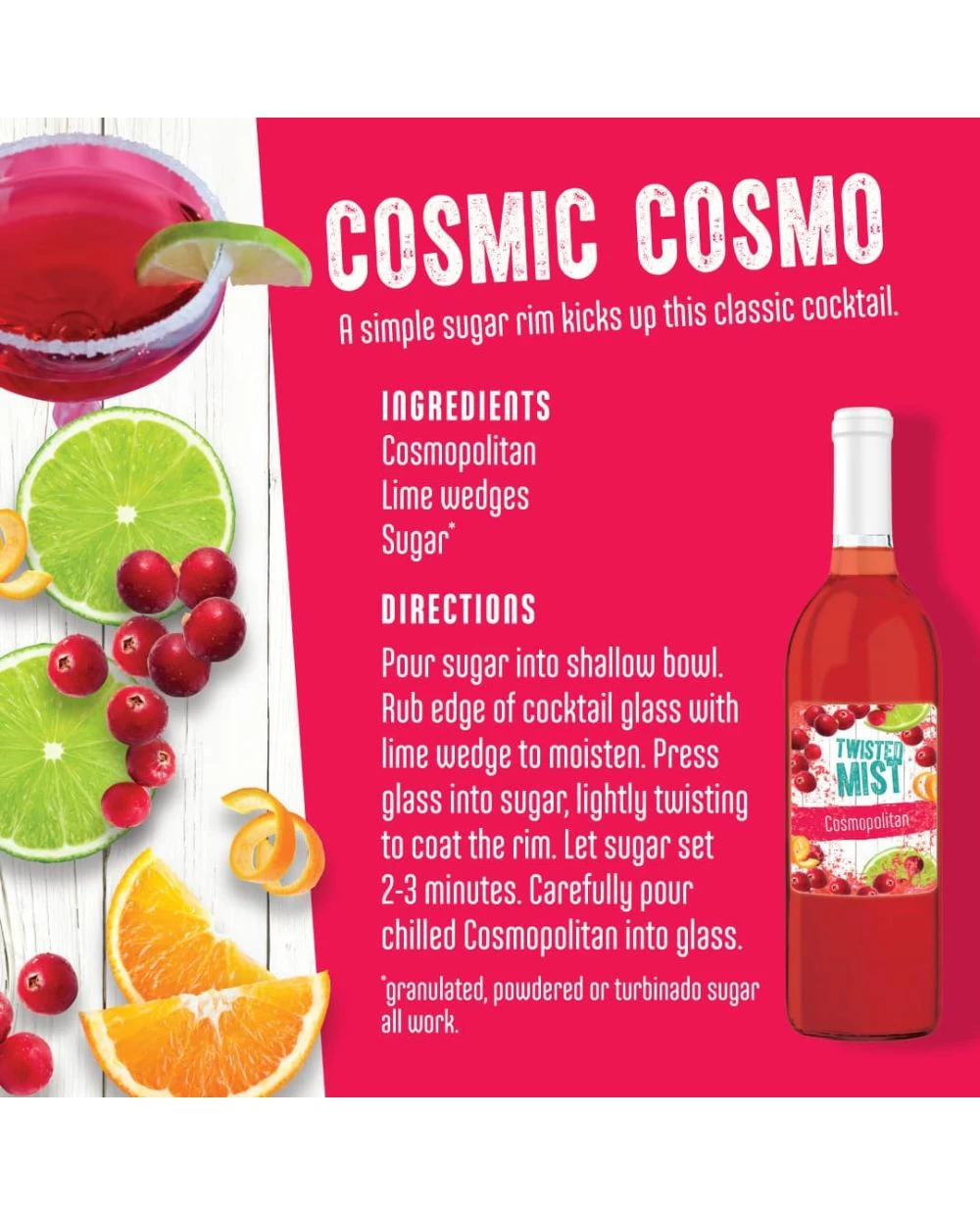 Winexpert Twisted Mist™ Cosmopolitan Cocktail Wine Kit 5 Winexpert Twisted Mist™ Cosmopolitan Cocktail Wine Kit - Image 3