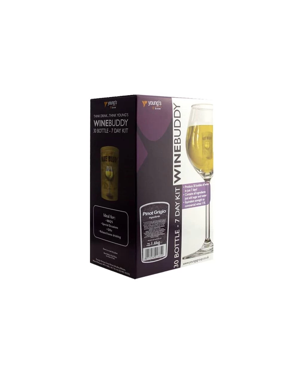 WineBuddy Pinot Grigio 30 Bottle Wine Kit 3 WineBuddy Pinot Grigio 30 Bottle Wine Kit