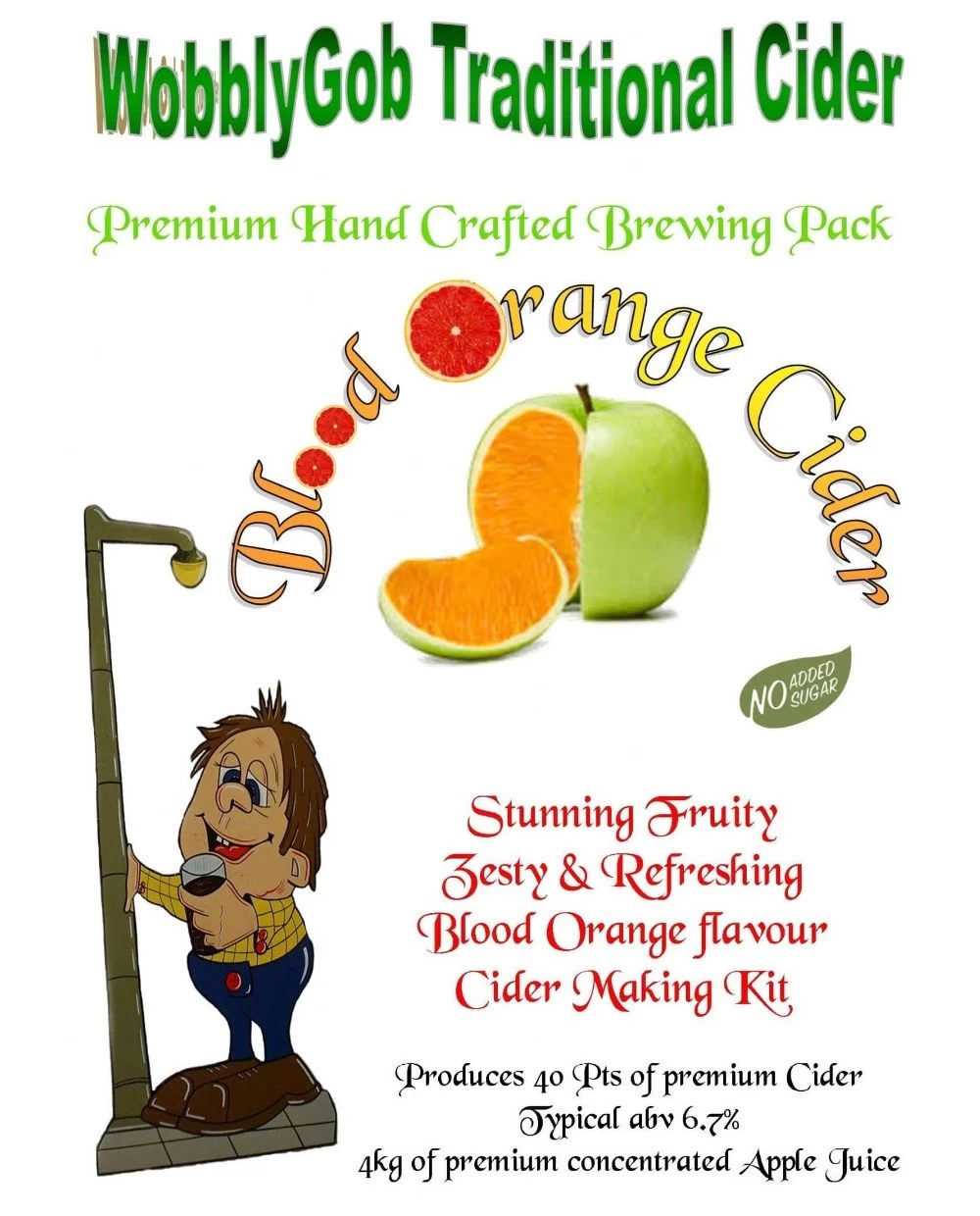 WobblyGob Blood Orange Cider Kit 3 WobblyGob Blood Orange Cider Kit